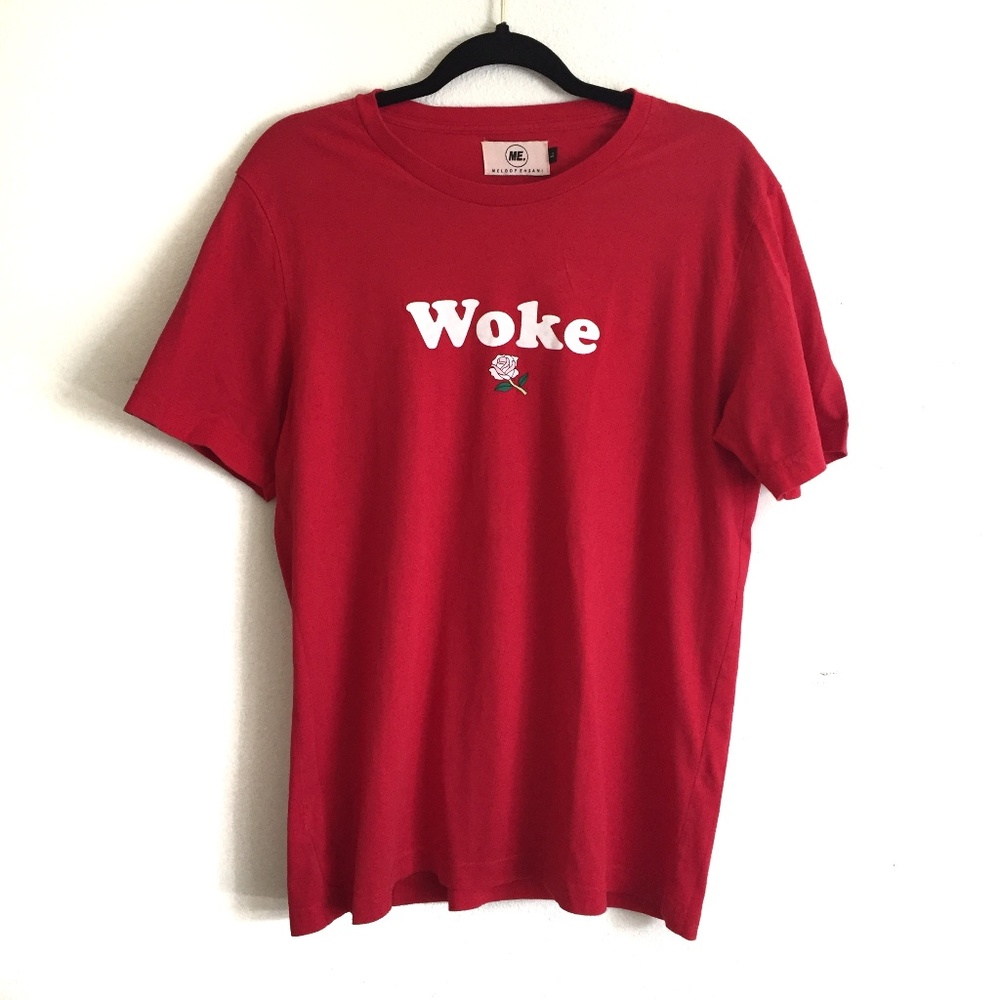 Melody Ehsani WOKE Tshirt red Size L